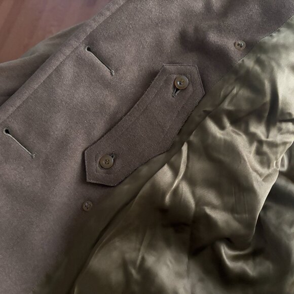 NEW Unworn WWII 1942 Army Officers Overcoat Wool Pea Coat Size 37R Short Mens S - Picture 5 of 9